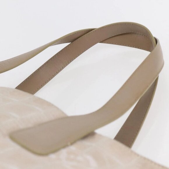 CHANEL New Travel Line Tote Bag Nylon Beige Gold CC - Picture 7 of 16